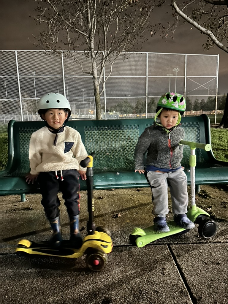 isaac and charlie playing