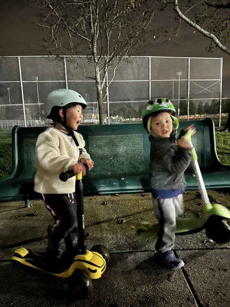 isaac and charlie playing